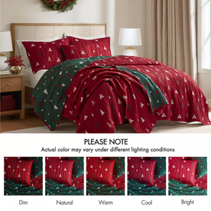Christmas Inspired Coverlet Mini Set Red