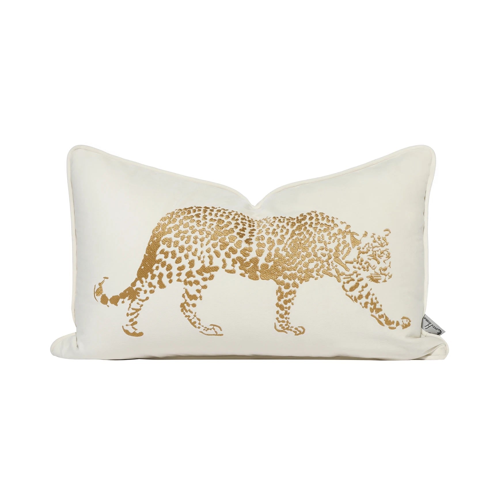 Leopard Black & White Cheetah Lumbar Pillow Cushion Cover