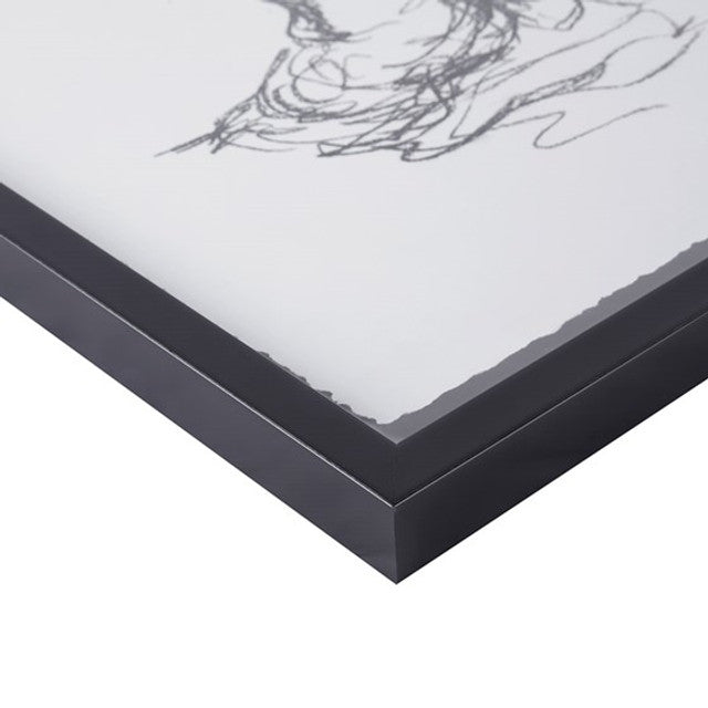 Madison Park Feminine Figures Sketch 2 Piece Framed Glass and Matted Wall Art Set