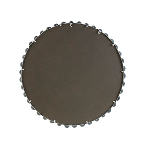 Madison Park Signature Beaded Round White Framed Wall Mirror