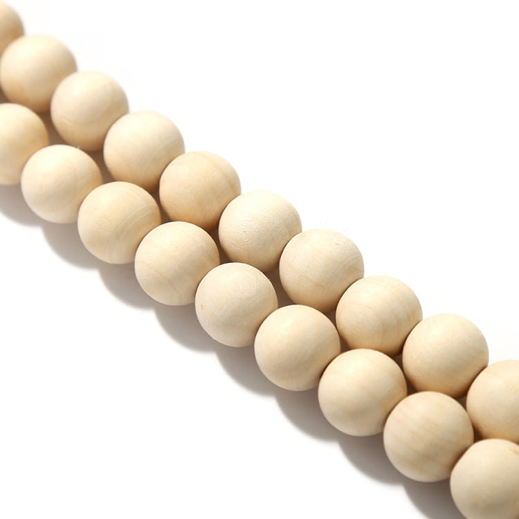 Natural Wood Tassels Bead Garland