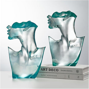 Nordic Modern Abstract Transparent Man Statue