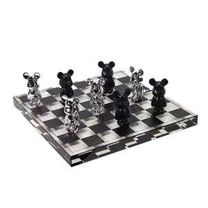 Resin Chessboard Crystal Chess Board For Home Decor