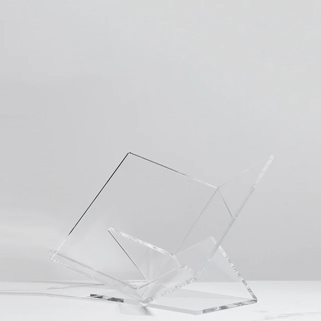 Modern Acrylic Book Shelve,Magazine Soft Rack Decoration