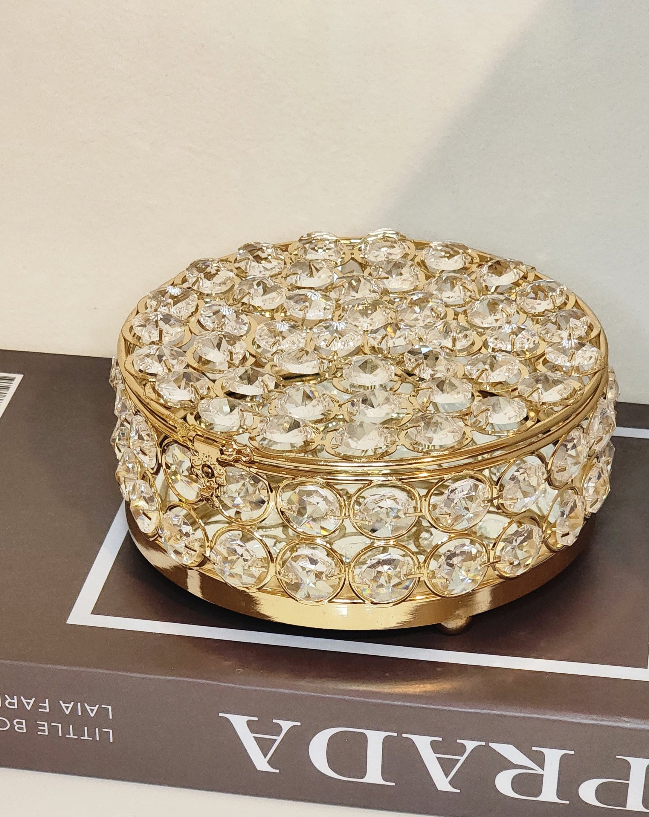 Gold Wedding Box, Lasso Box, Crystal Box, Treasure Chest ,Wedding Lasso,Mother's Day  Gift,Anniversary,jewelry organizer