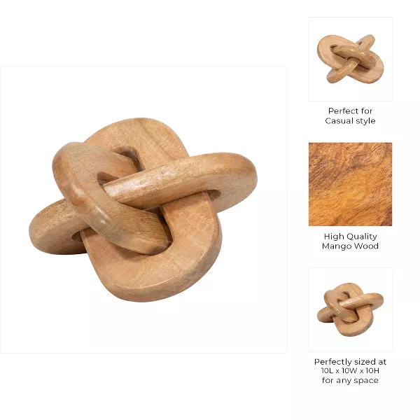 Abstract Home Decor Sculpture – Modern Knot Ornament for Living Room & Bathroom