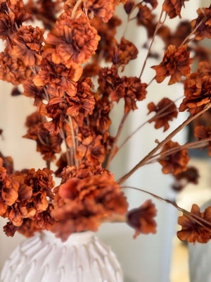 Artificial Orange Silk Cherry Blossom