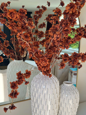 Artificial Orange Silk Cherry Blossom