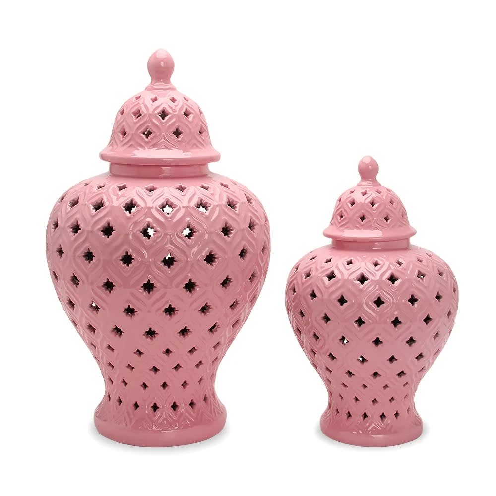 Ceramic Vase Storage Organizer Flower Holder Porcelain Ginger Jar
