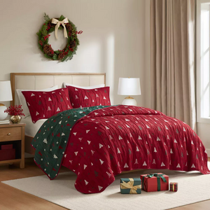 Christmas Inspired Coverlet Mini Set Red