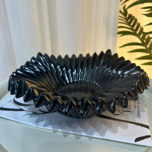 Elegant Kitchen Black Marble Cutlery Bowl 