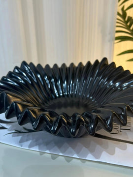 Elegant Kitchen Black Marble Cutlery Bowl