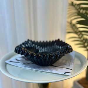 Elegant Kitchen Black Marble Cutlery Bowl 