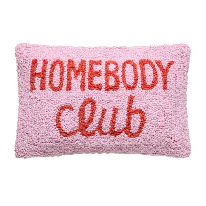 Homebody Club Wool Hook Pillow