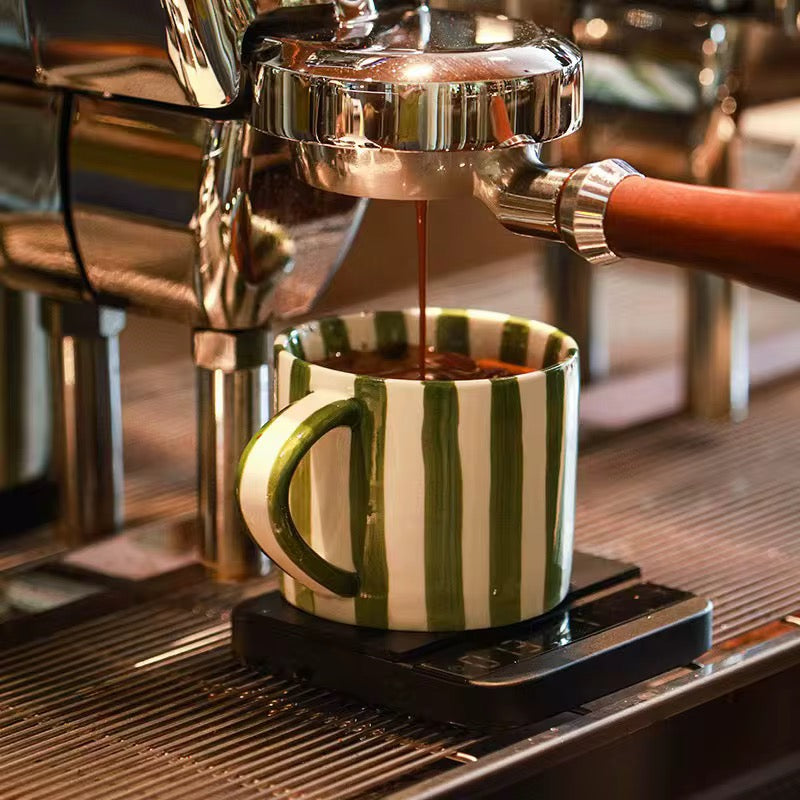 Ceramic Coffee Mug & Saucer Set