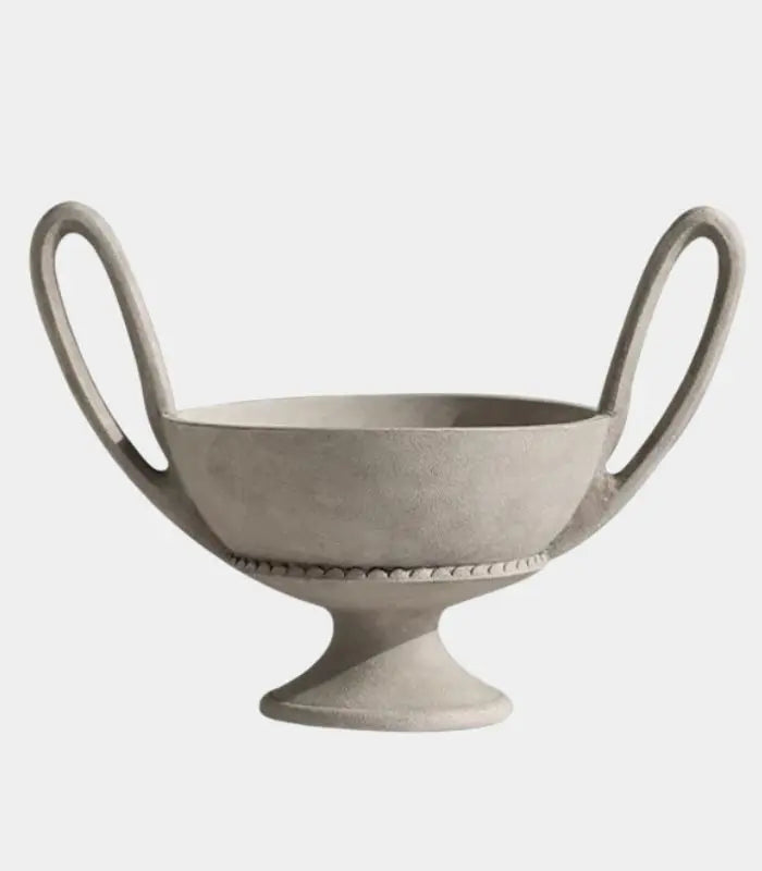 Luxury Amphora Dual-Handle Resin Fruit Bowl