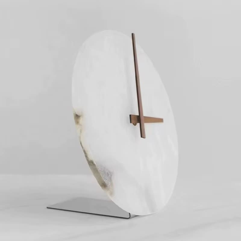 Luxury Art Deco Marble Clock Ornament