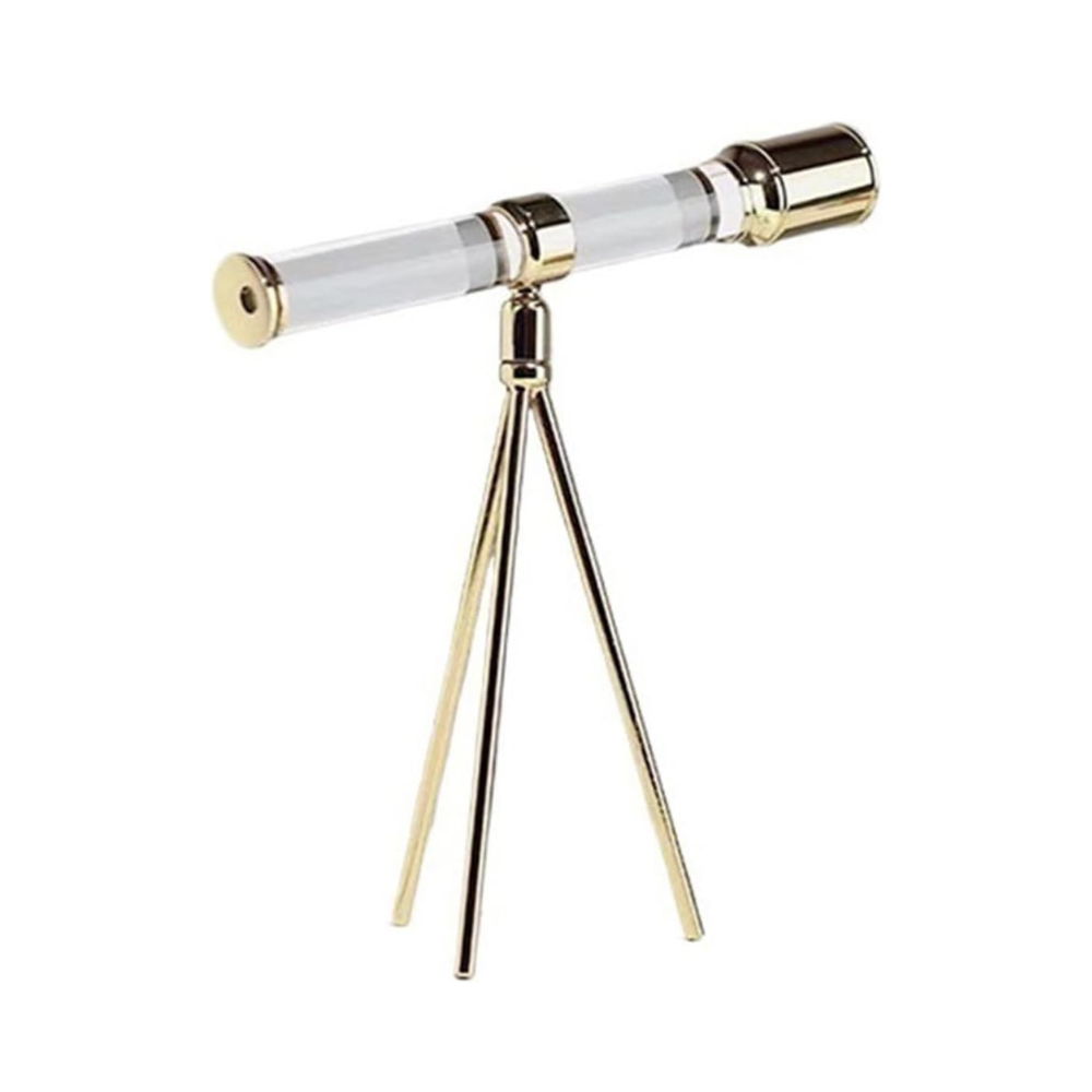 Luxury Metal Crystal Tripod Telescope For Home Decor