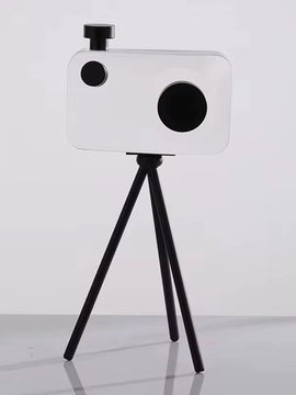 Modern Luxury Crystal Metal Camera Decor