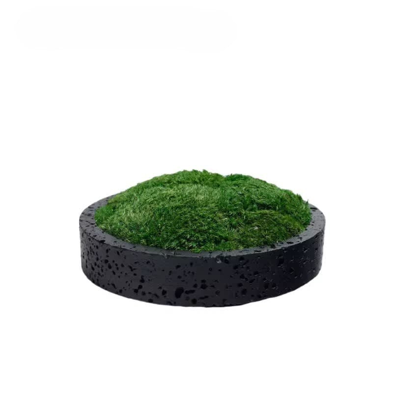 Modern Luxury Travertine Moss Garden Bowl