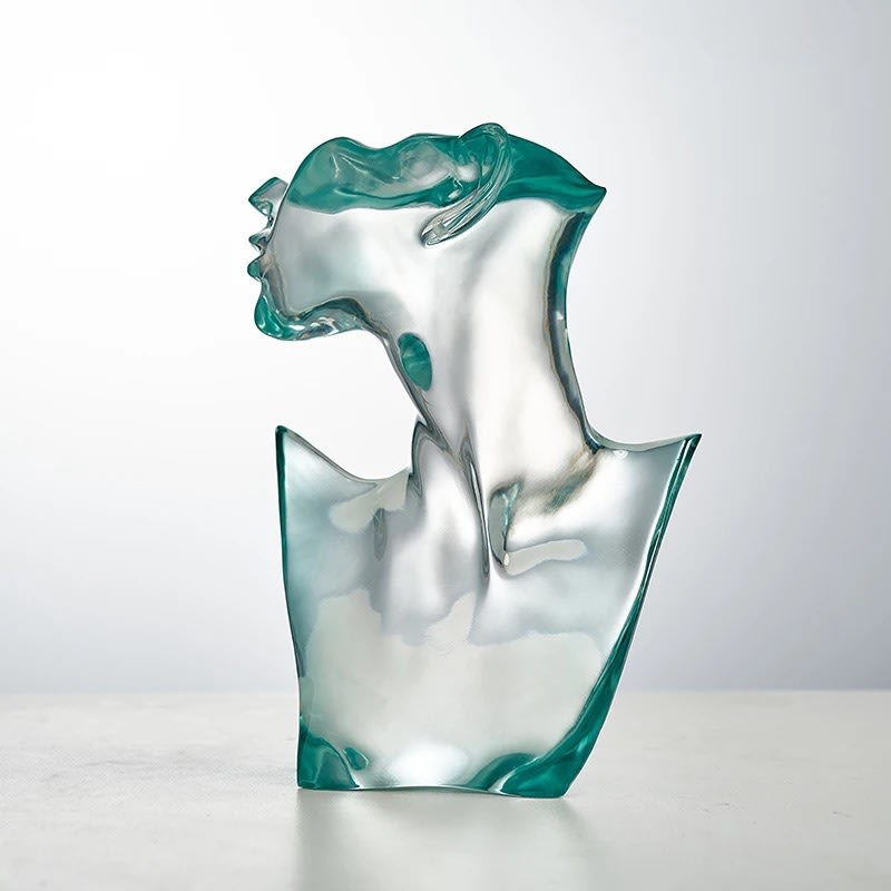 Nordic Modern Abstract Transparent Man Statue
