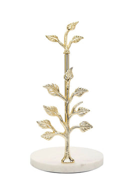 Gold Tree Design Paper Towel Holder