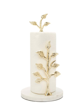 Gold Tree Design Paper Towel Holder