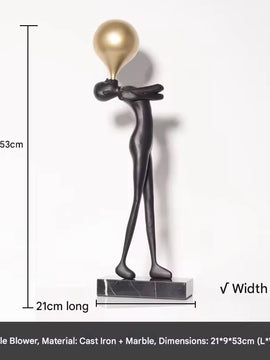 Postmodern Balloon Human Figure Statue