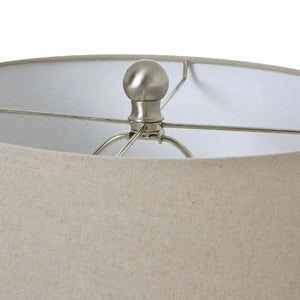 White Ceramic Ginger Jar Lamp-2