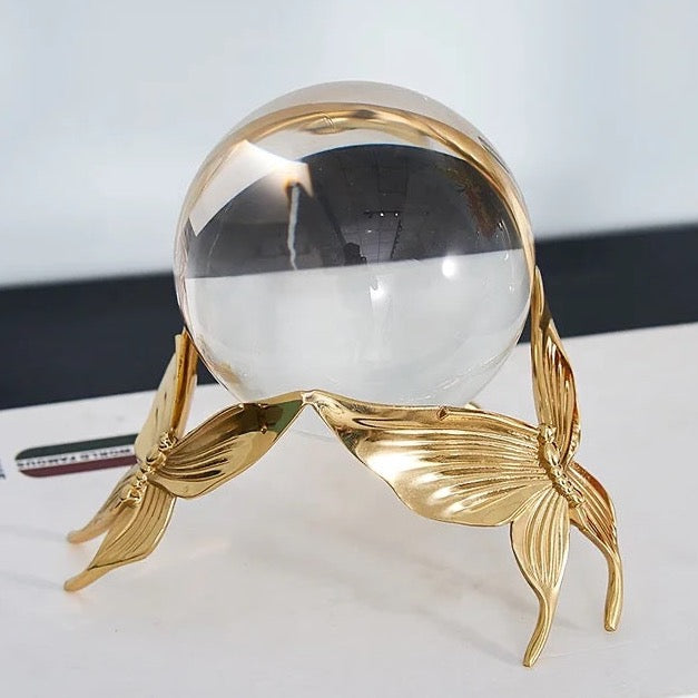 Butterfly Crystal Ball Ornament