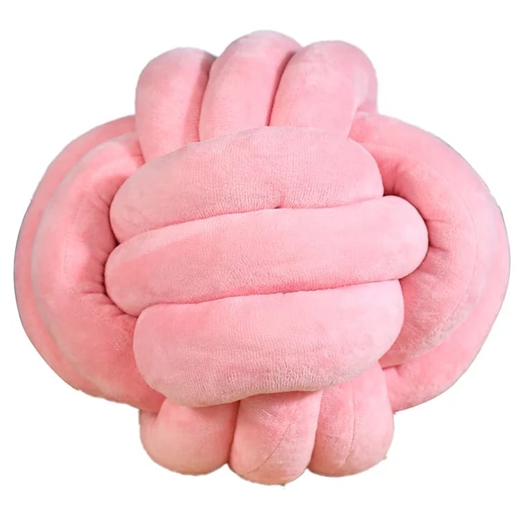 Soft and plush velvet knot pillow perfect for adding comfort to any room